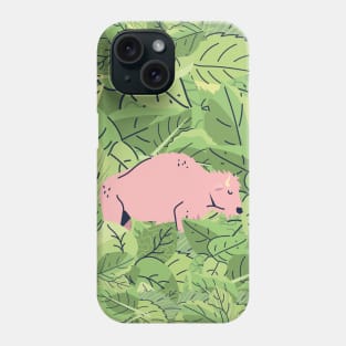 Bison in Leaves Phone Case