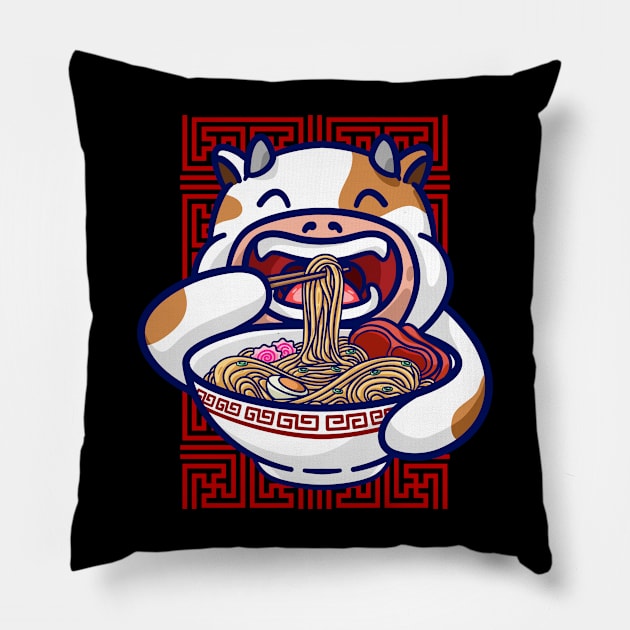 Ramen lovers Pillow by Indiestyle