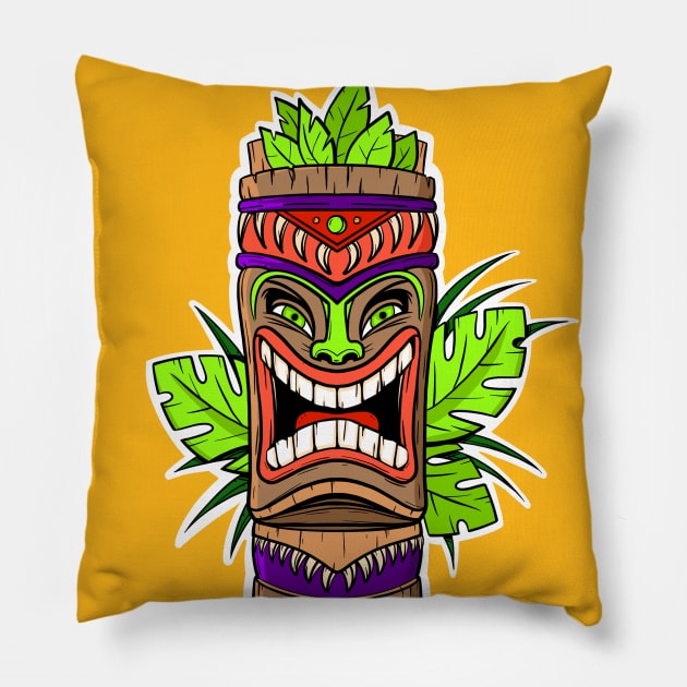 Tiki summer Pillow by hyperactive