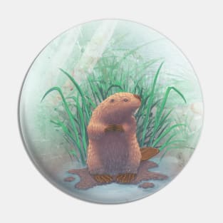 Bubbles the Beaver Pin