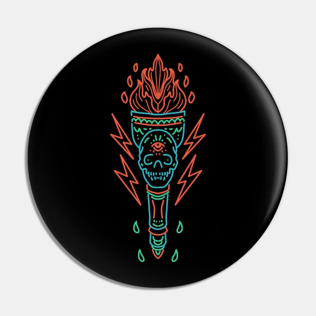 skull torch Pin by donipacoceng