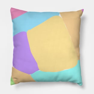 Colorful watercolor abstract texture art Pillow