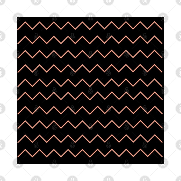 Black zigzag pattern by Shineyarts