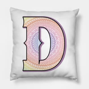 Mandala with alpha D Pillow