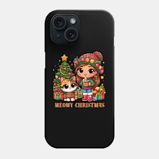 I Love Coffee Christmas And Cats, Cat And Coffee Phone Case