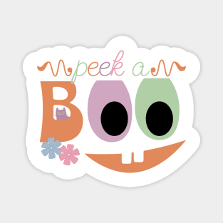 Peek-a-Boo Halloween Jack-o-lantern Magnet