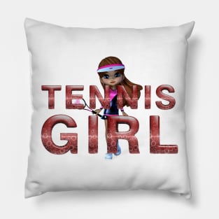 Tennis Girl Pillow