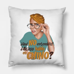 No hablo en CHINO Pillow