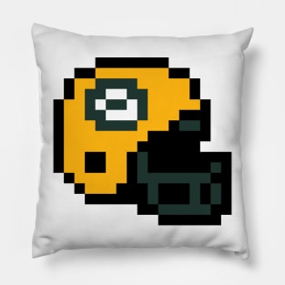 Pixel Helmet - Green Bay Pillow