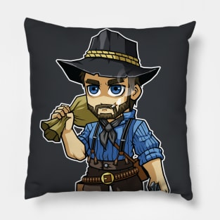 Chibi Arthur RDR2 Pillow