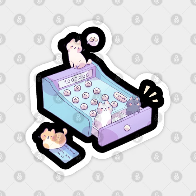 Cash register Magnet by Milkkoyo