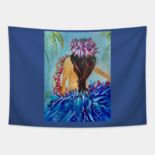 Hula Hips Tapestry by jennyleeandjim