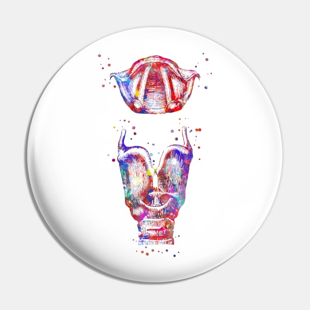 Larynx Pin by RosaliArt