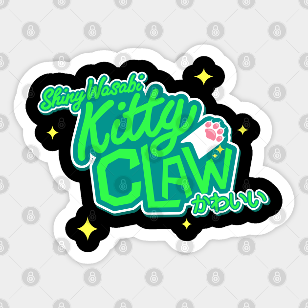 Shiny Wasabi Kitty Claw Grand Theft Auto Sticker Teepublic I have got it to successfully grab 2 of the plushies so far. shiny wasabi kitty claw