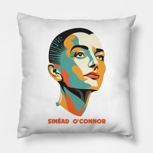 Sinead O'connor - Ilustration Vintage Old Style Pillow