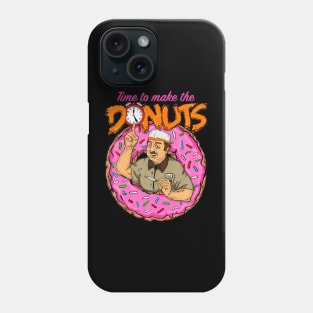 Time To Make The Donuts - Funny Vintage Retro 80'S Phone Case