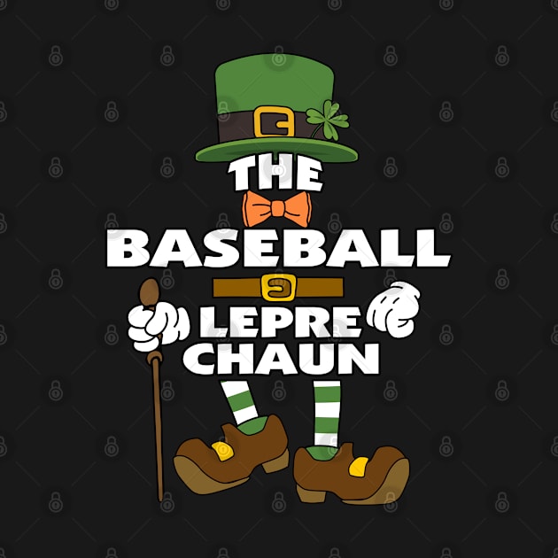 The Baseball Leprechaun St Patrick's Day Celebration Matching Outfits Group Attire by HappyGiftArt