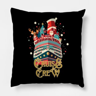 Cruise Crew Christmas Boat Trip Matching Holiday Pajamas Pillow