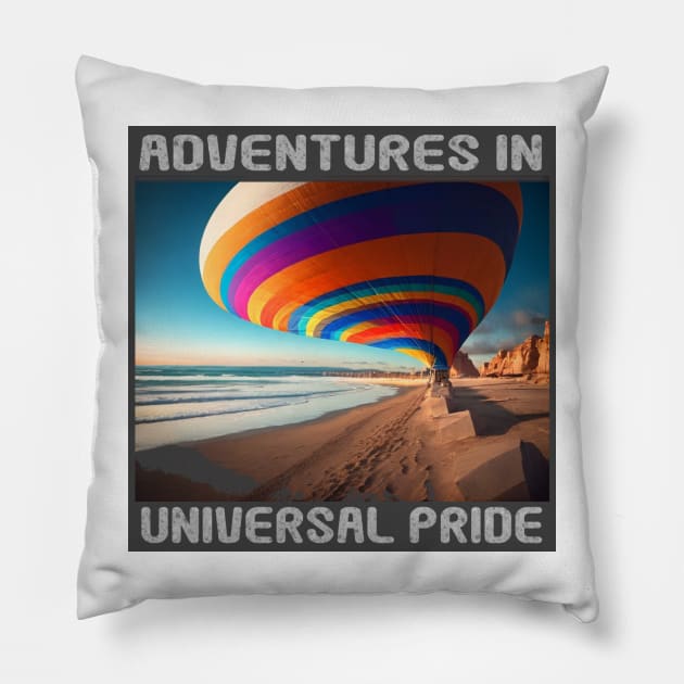 Adventure Universal Pride Pillow by PlanetMonkey