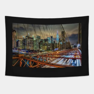 Manhattan From the Brooklyn Bridge Tapestry