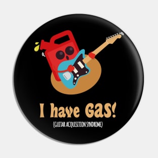 Electric Guitar Gas | Funny Guitarist Puns Jokes | Rock Music Pin