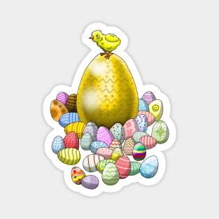 Easter Chicken Egg Hunt Magnet