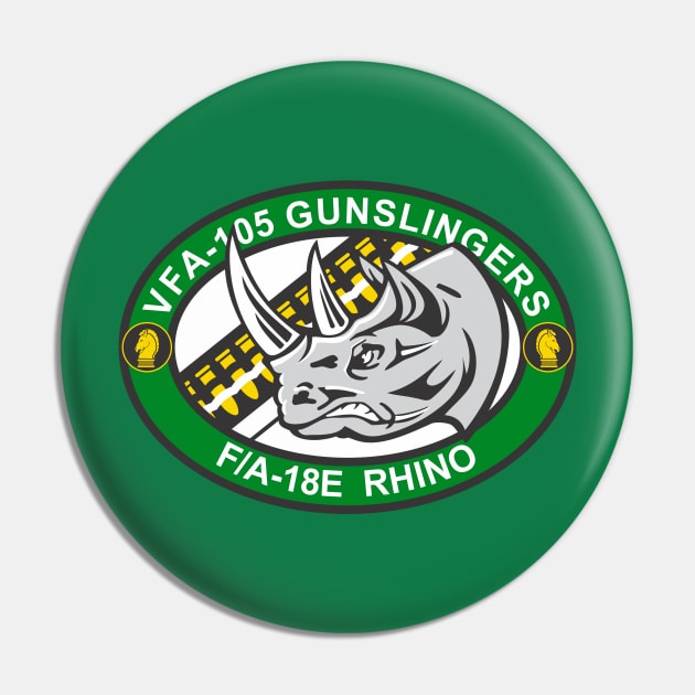 VFA-105 Gunslingers - Rhino Pin by MBK