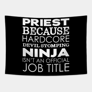 Funny Priest Ninja Tapestry