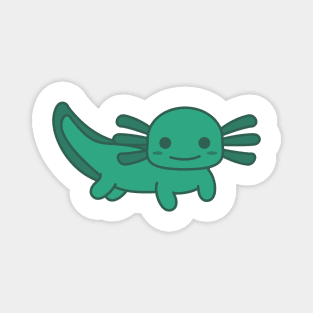 Green Axolotl Magnet