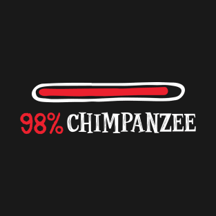 98% Chimpanzee Shirt loading bar Graphic T-Shirt