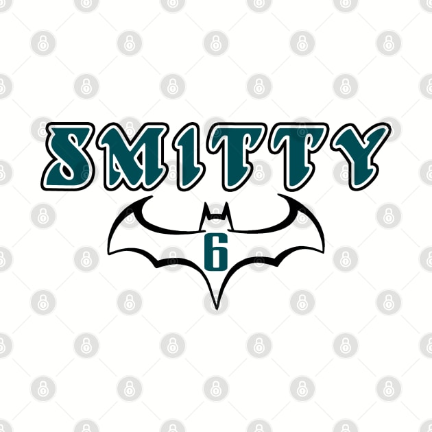 Smitty 6 Skinny Batman, Philadelphia Football themed by FanSwagUnltd