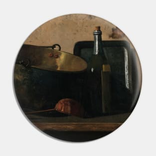 Wine And Brass Stewing Kettle (Preparation Of French Potage) by John Frederick Peto Pin