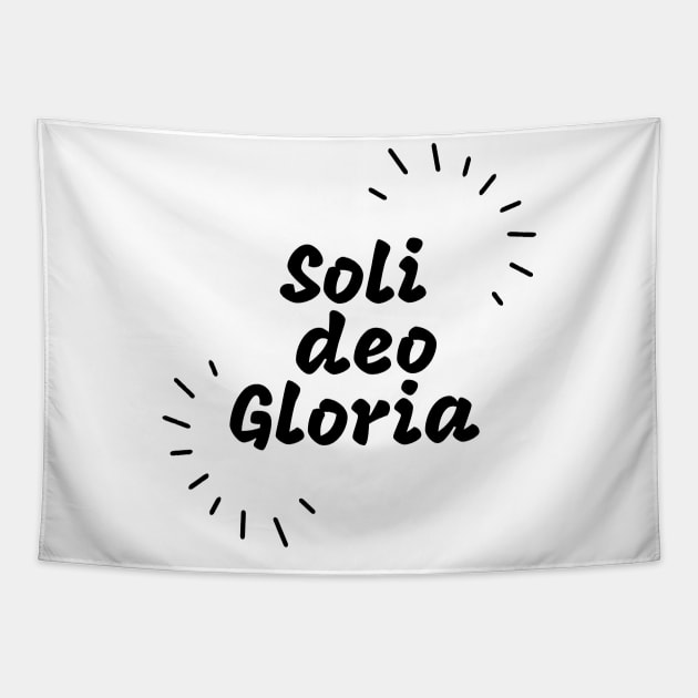 Soli Deo Gloria T shirt Design Tapestry by Patrickchastainjr