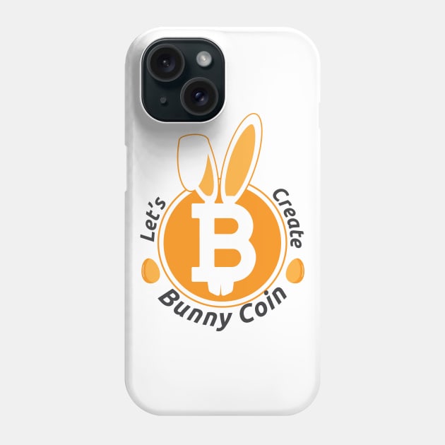 Bitcoin Bunny Coin Funny Easter Egg Cryptocurrency Phone Case by alltheprints