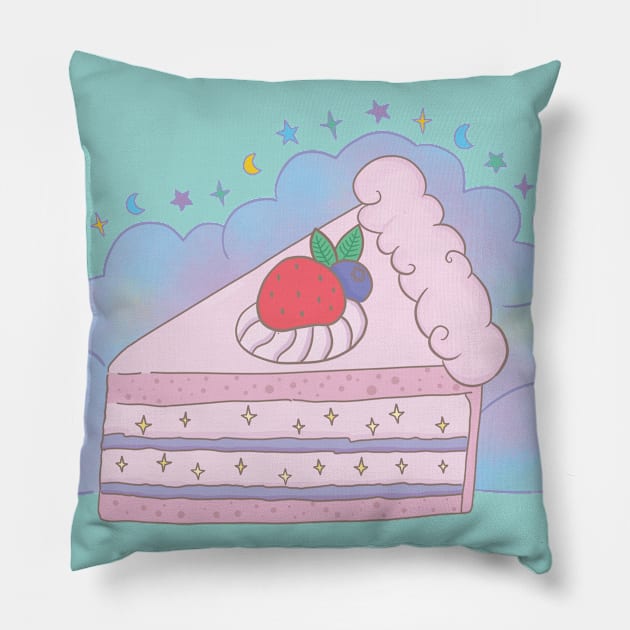 A slice of fairy cake Pillow by awesomesaucebysandy