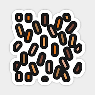 Sprinkle Confetti Orange Chunkies Magnet