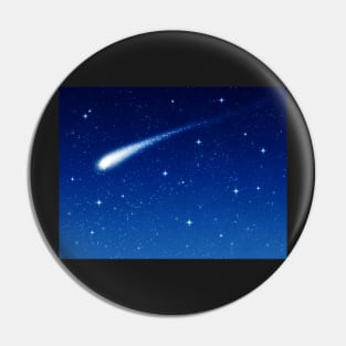 Blue Shooting Star - Make a wish Pin