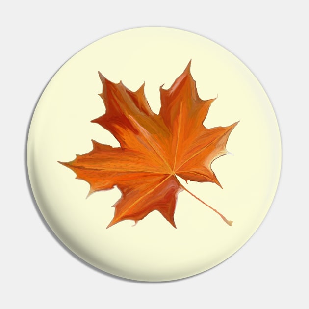 Autumn Maple Leaf Pin by Veralex