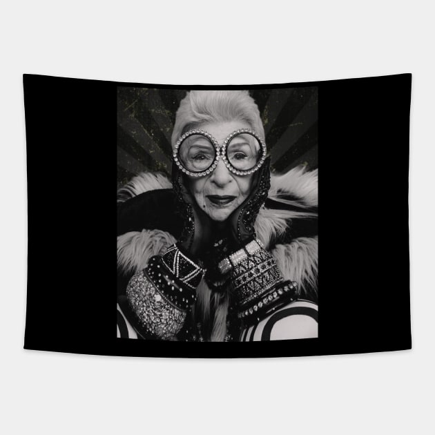 Iris Apfel Tapestry by KoplakStories