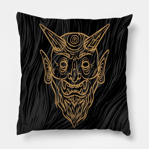 Demon dark Pillow by Torschlusspanik