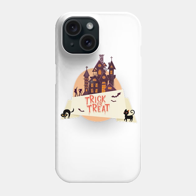 Halloween Trick or Treat I Halloween Black Cats I Halloween Global Trendy Costumes Phone Case by BellaPixel