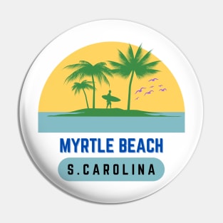 Myrtle Beach Sunset South Carolina Vintage Pin