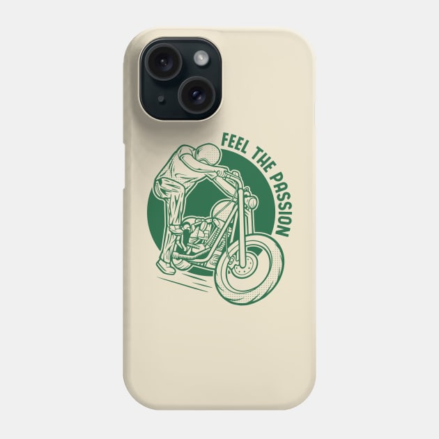 motorbike kickstart feel the passion Phone Case by noorshine