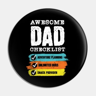 Super Dad - Fathers Day Gift - Awesome Dad Pin