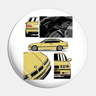 Dakar Yellow Pin