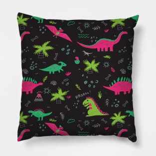 Colorful dinosaur pattern Pillow