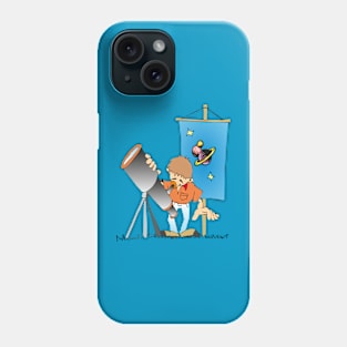 Boy with binoculars Phone Case