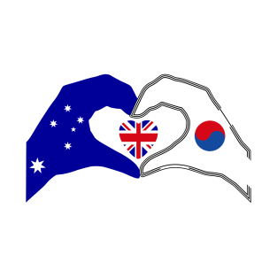 We Heart Australia & Korea Patriot Flag Series T-Shirt