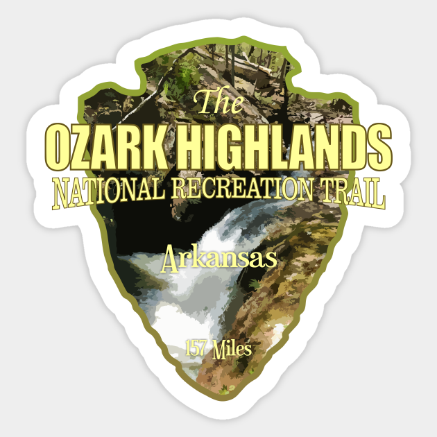 Ozark Highlands Trail (arrowhead) - Ozark Highland Trail - Sticker