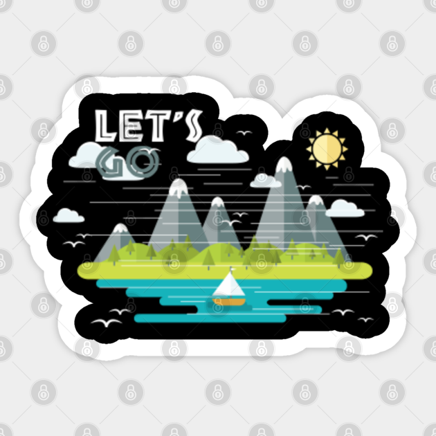 Let's Go - Mountain - Lets Go - Sticker